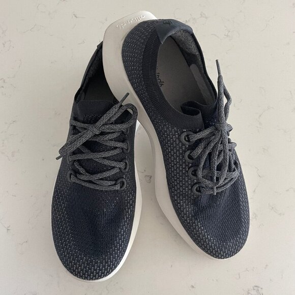 Allbirds Tree Dashers Slip On 0220 RM1 Mesh Wool Sneakers Dark Blue Grey Sz 12.5 - Picture 1 of 13